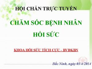 HI CHN TRC TUYN CHM SC BNH NH
