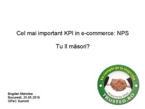Cel mai important KPI in ecommerce NPS Tu