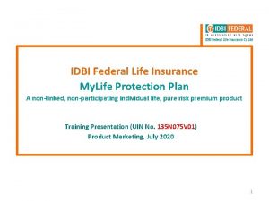 IDBI Federal Life Insurance My Life Protection Plan