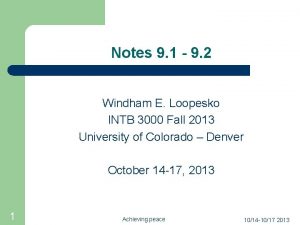Notes 9 1 9 2 Windham E Loopesko