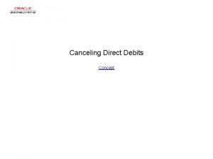Canceling Direct Debits Concept Canceling Direct Debits Canceling