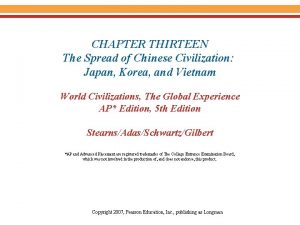 CHAPTER THIRTEEN The Spread of Chinese Civilization Japan