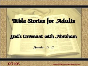 Comunicacin y Gerencia Gods Covenant with Abraham Bible