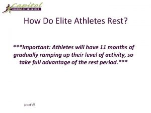 How Do Elite Athletes Rest Important Athletes will