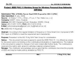 May 2010 doc IEEE 802 15 10 0308