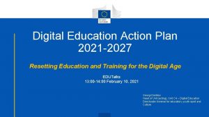 Digital Education Action Plan 2021 2027 Resetting Education