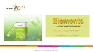 Elements super meal replacement One meal replacement a