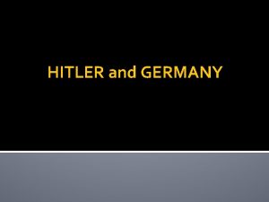 HITLER and GERMANY Mini Bio Video Hitler http