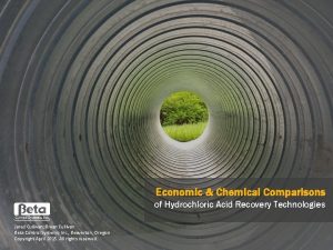 Economic Chemical Comparisons of Hydrochloric Acid Recovery Technologies