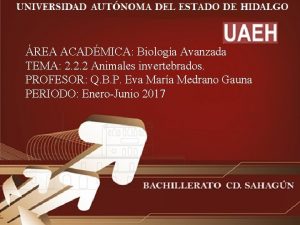 REA ACADMICA Biologa Avanzada TEMA 2 2 2