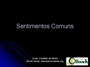 Sentimentos Comuns Curso Cuidador de Idosos Boock Virtual