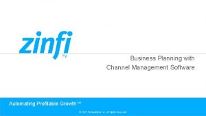 Business Planning with Channel Management Software Automating Profitable