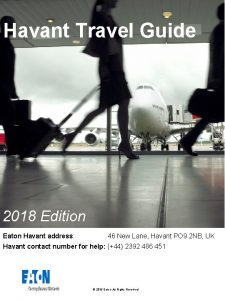 Havant Travel Guide 2018 Edition Eaton Havant address