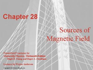 Chapter 28 Sources of Magnetic Field Power Point
