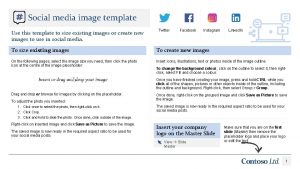 Social media image template Use this template to