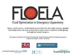 Open multicentre randomised controlled trial of cardiac output