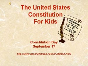 The United States Constitution For Kids Constitution Day