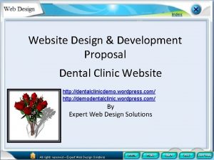 Website Design Development Proposal Dental Clinic Website http