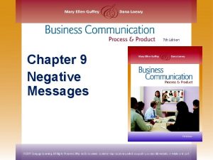 Chapter 9 Negative Messages Topics in This Chapter