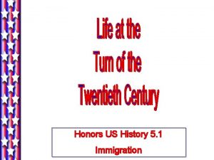 Honors US History 5 1 Immigration Mulberry Street