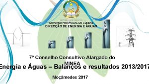 REPBLICA DE ANGOLA GOVERNO PROVNCIAL DO CUNENE DIRECO