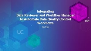 Integrating Data Reviewer and Workflow Manager to Automate