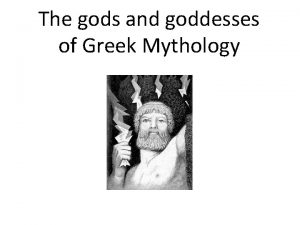 The gods and goddesses of Greek Mythology Where