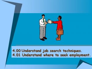 4 00 Understand job search techniques 4 01