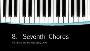 8 Seventh Chords RHS Theory and Harmony Spring