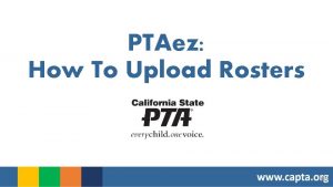 PTAez How To Upload Rosters Productivity PTA EZ