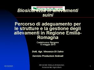 Biosicurezza in allevamenti suini Percorso di adeguamento per