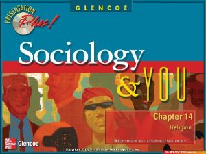 Chapter Preview Section 1 Religion and Sociology Section