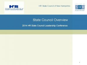 HR State Council of New Hampshire State Council