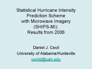 Statistical Hurricane Intensity Prediction Scheme with Microwave Imagery