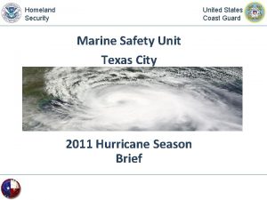 Homeland Security United States Coast Guard Marine Safety