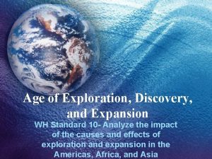 Age of Exploration Discovery and Expansion WH Standard