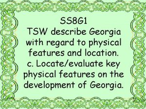 SS 8 G 1 TSW describe Georgia with