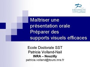 Matriser une prsentation orale Prparer des supports visuels