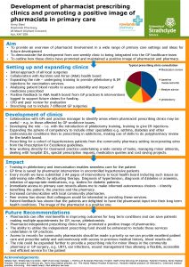 Development of pharmacist prescribing clinics and promoting a