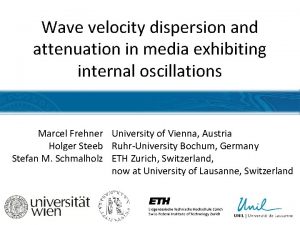 Wave velocity dispersion and attenuation in media exhibiting