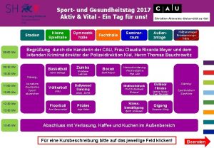 Sport und Gesundheitstag 2017 Aktiv Vital Ein Tag