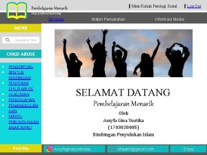 Mata Kuliah Patologi Sosial Pembelajaran Menarik Log Out