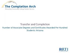 Transfer and Completion Number of Associate Degrees and