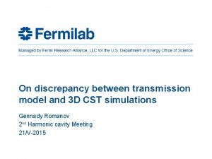 On discrepancy between transmission model and 3 D