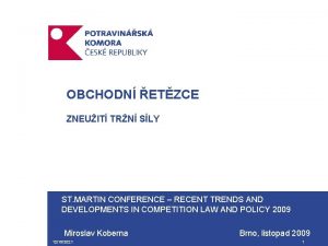 OBCHODN ETZCE ZNEUIT TRN SLY ST MARTIN CONFERENCE