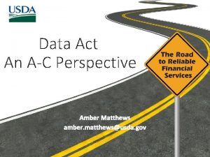 Data Act An AC Perspective Amber Matthews amber