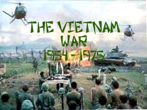 the Vietnam War 1954 1975 Background to the