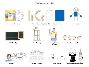 Multisensory Activities Teaching Order Teaching order is developmentally