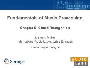 Fundamentals of Music Processing Chapter 5 Chord Recognition