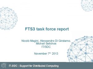 FTS 3 task force report Nicol Magini Alessandro
